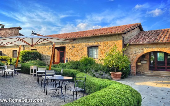 Castello Banfi wine tasting tours from Rome to Montalcino