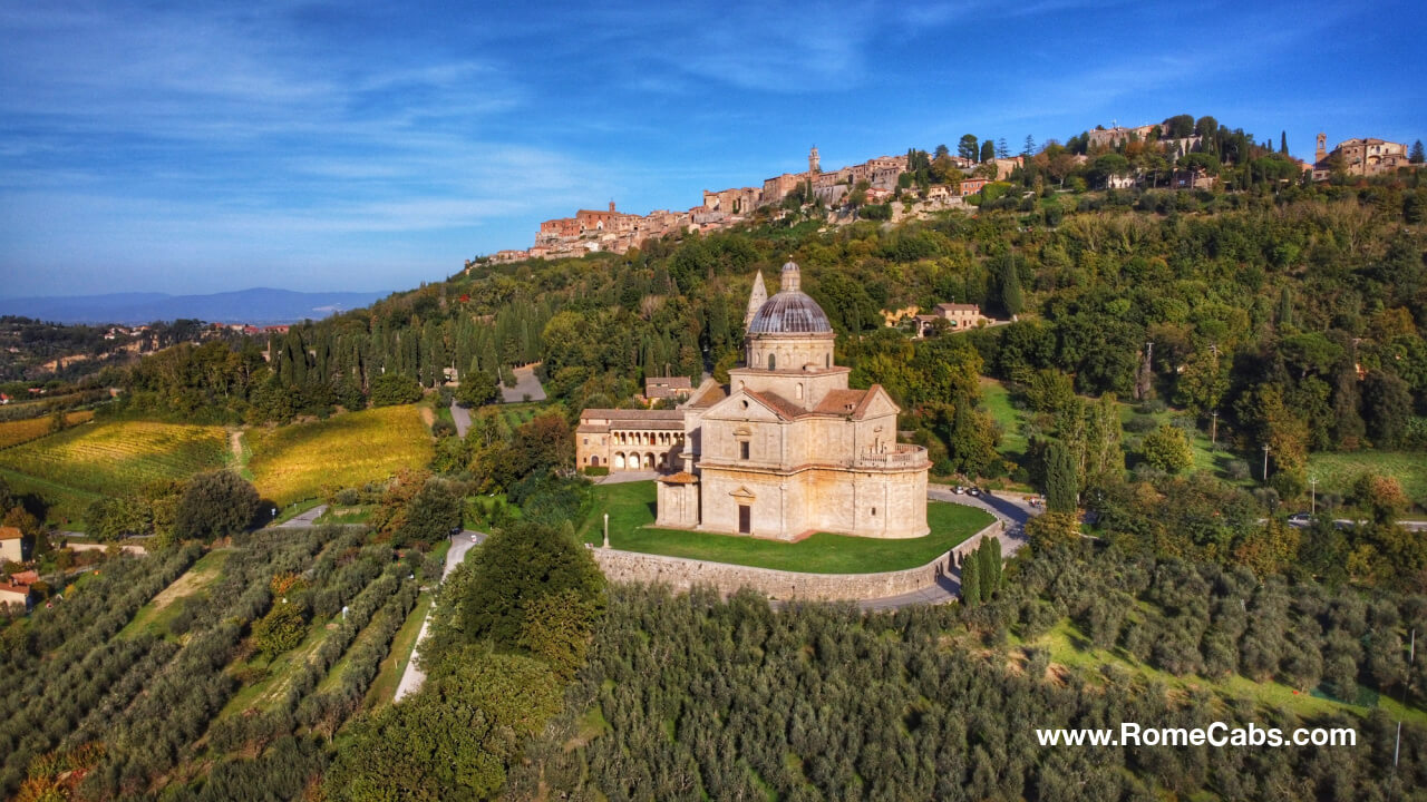 Montepulciano Top charming cities in Tuscany day tours from Rome