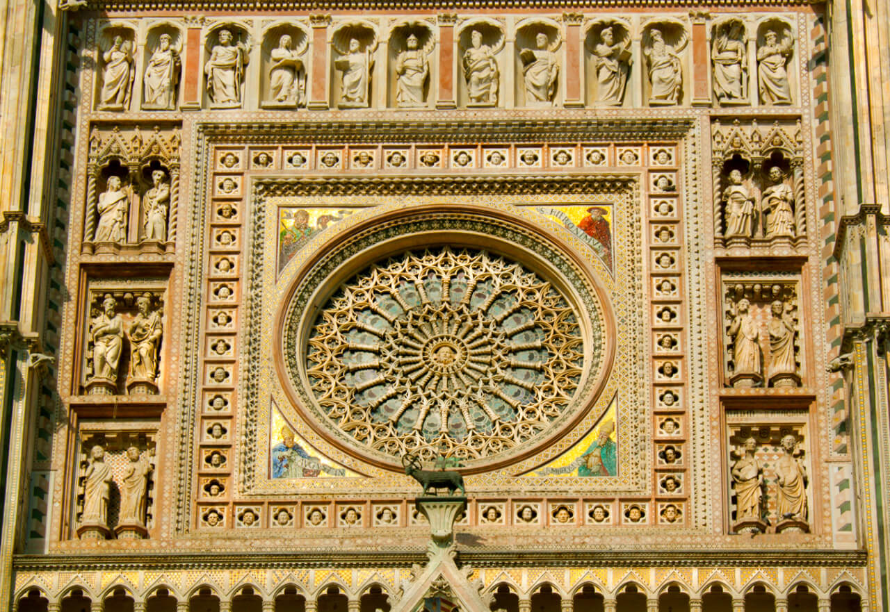Orvieto Cathedral Facade Rose Window