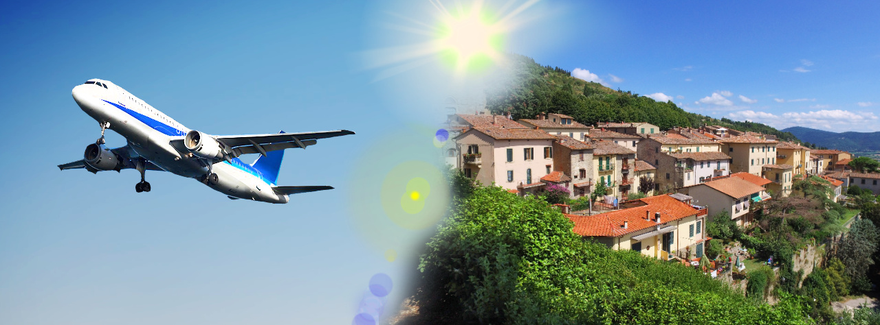 Transfer from FCO Fiumicino Airport to Cortona transfer to FCO Rome Airport Fiumicino