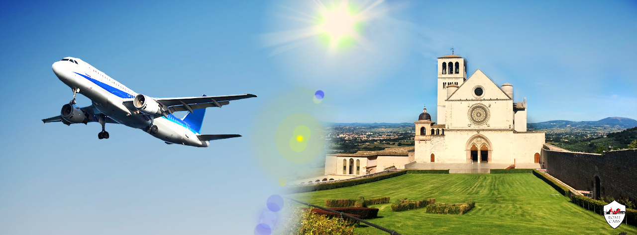 Transfers from FCO Fiumicino Airport to Assisi Umbria Italy RomeCabs