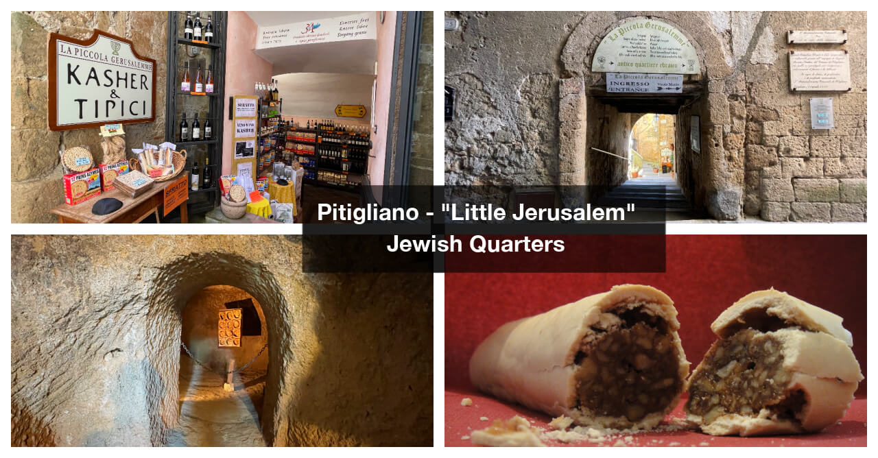 Pitigliano Little Jerusalem Tour from Civitavecchia Rome