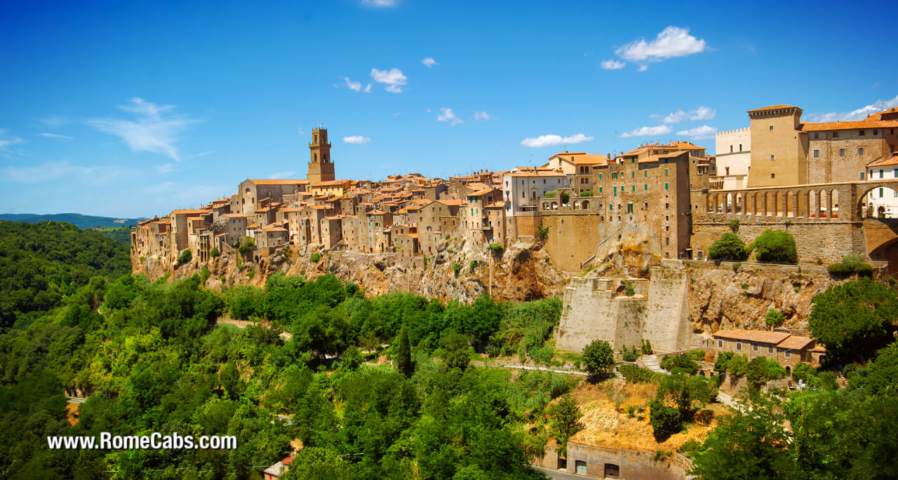 Pitigliano Tuscany Tours from Rome in limo