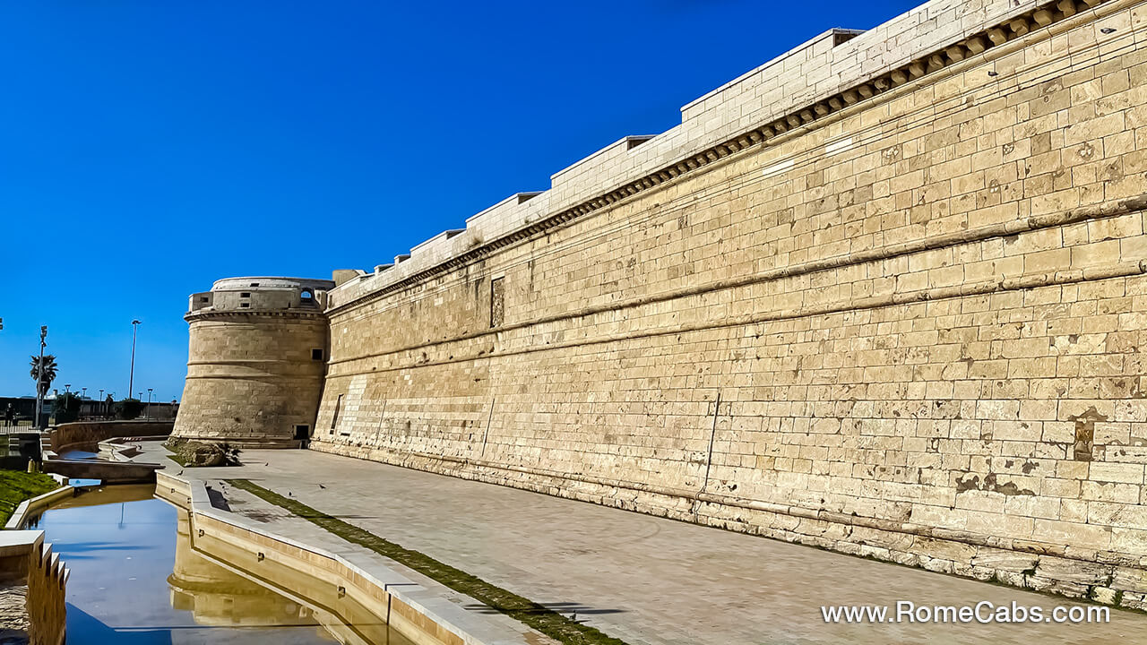 Forte Michelangelo Fortress in Civitavecchia private limousine transfers