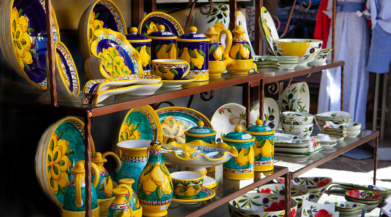 Ceramics Shopping in Sorrento Tours from Rome to Amalfi Coast private tour