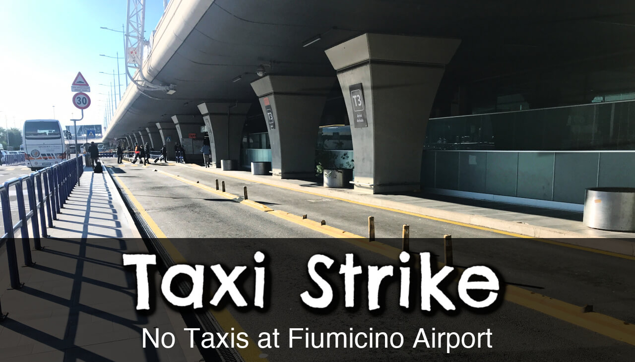 Taxi strikes in Rome