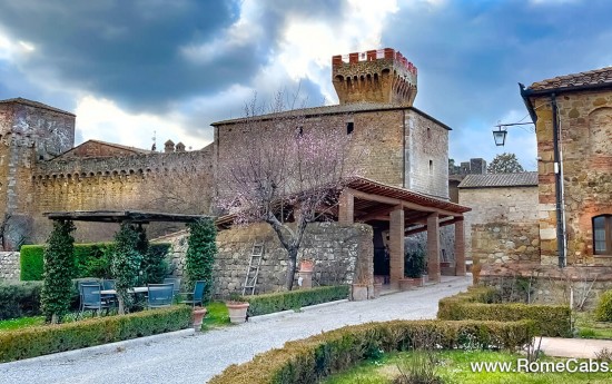 Ancient Fortress in Tuscany luxury tours from Rome