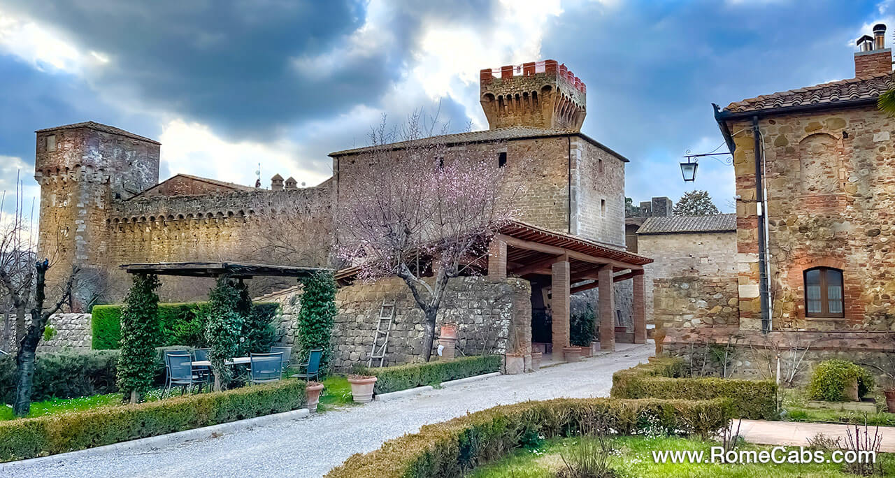 Castle of Spedaletto Tuscany Tours from Rome day trips