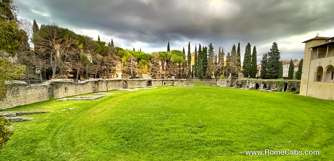 Roman Amphitheater in Arezzo Cortona Tours from Rome
