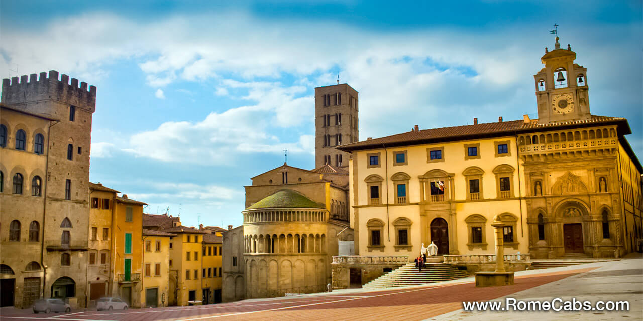 Piazza Grande Arezzo Tuscany luxury tours from Rome