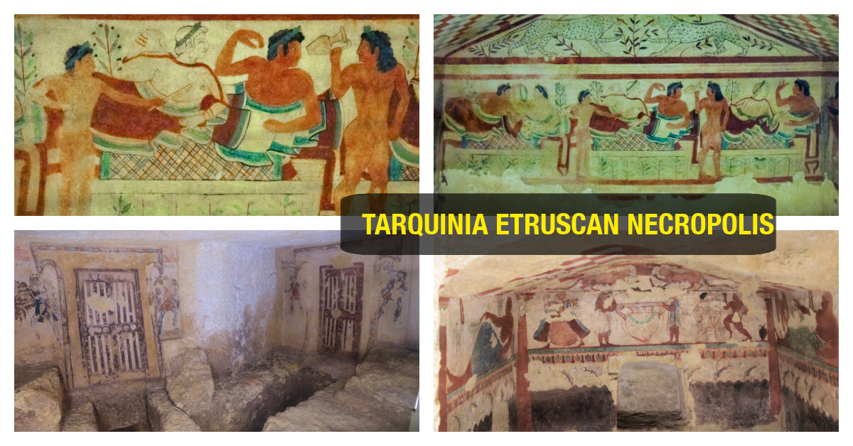 Day Tours from Rome to Etruscan Painted Tombs in Tarquinia day trips from Rome