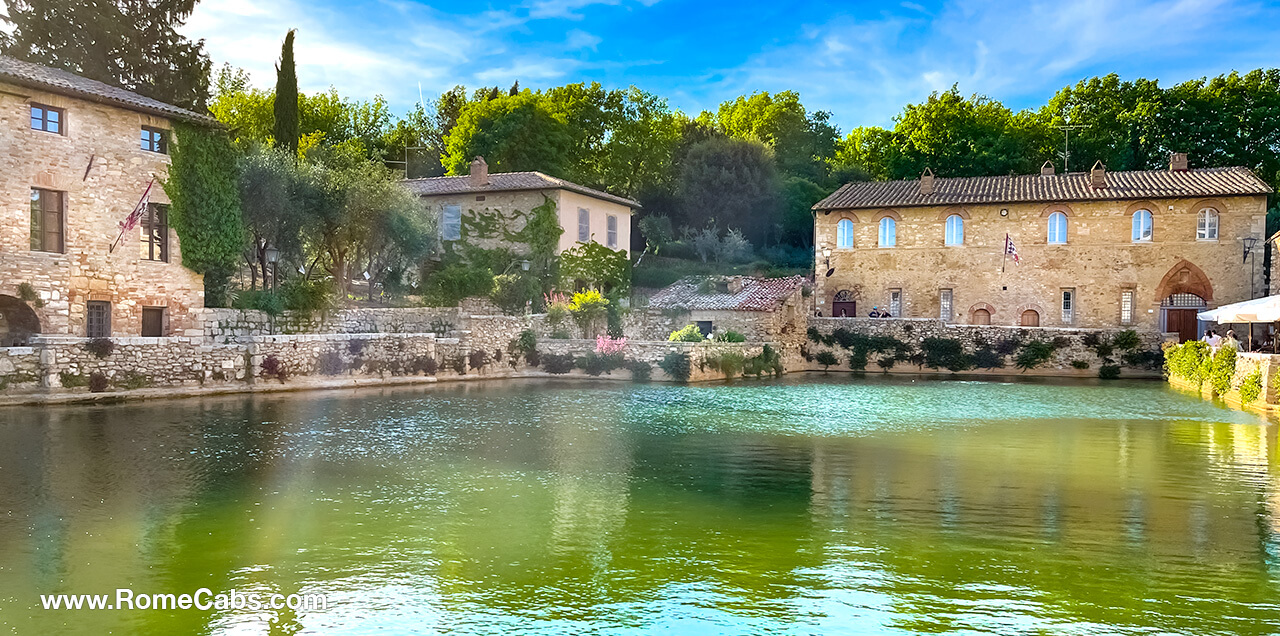 Bagno Vignoni Val d'Orcia Tuscany Day Trips from Rome Cabs