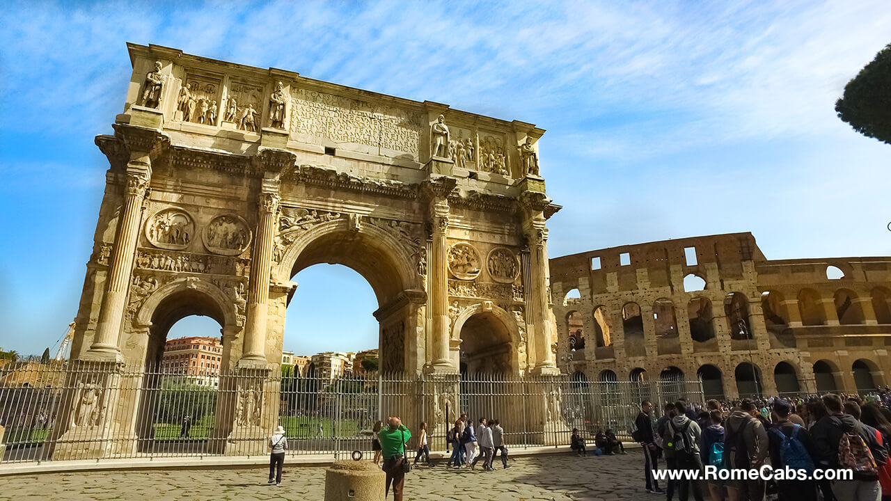 History of Arch of Constantine Rome private tours