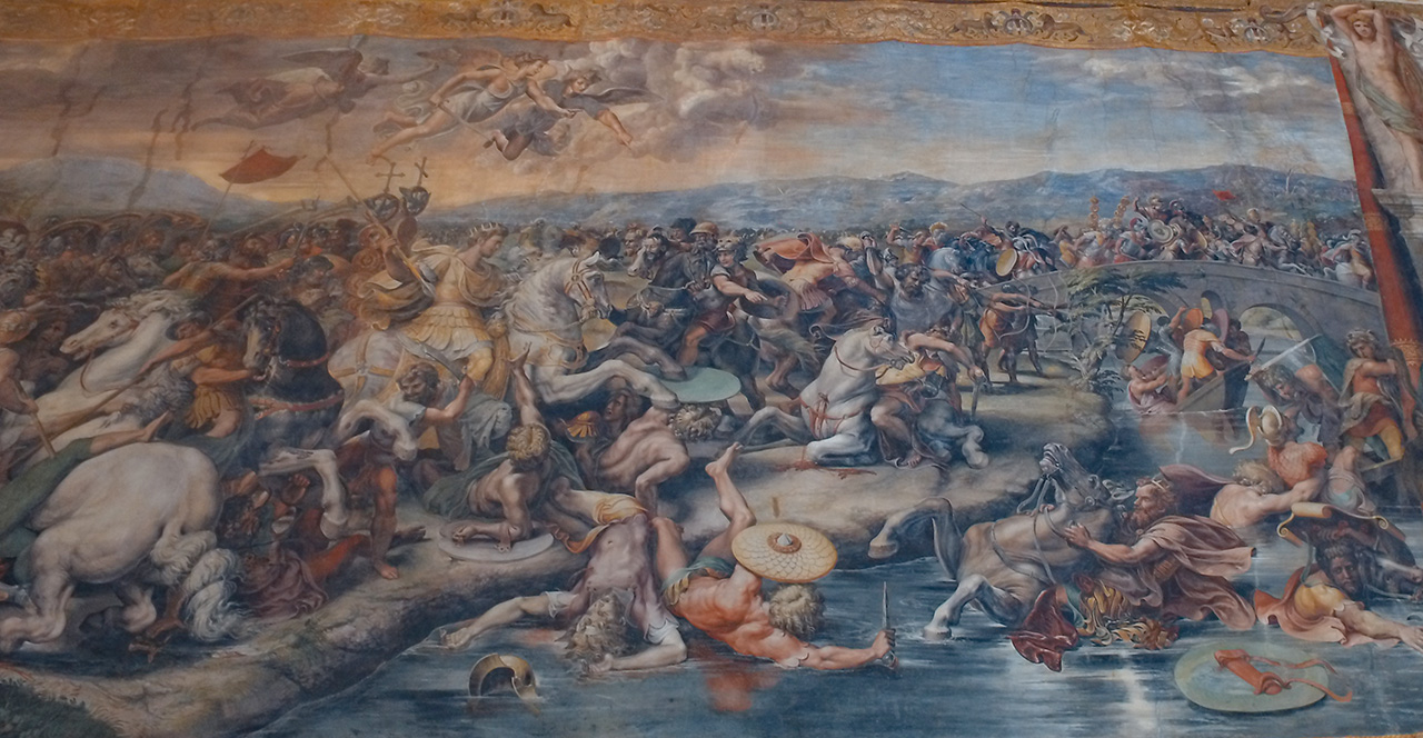Emperor Constantine Battle of Ponte Milvio Vatican Museums