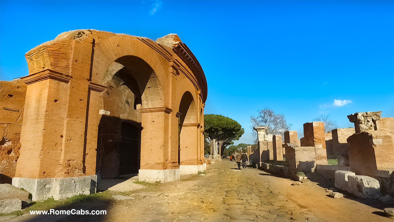 Ostia Antica Walk along Ancient Roads of Roman Empire
