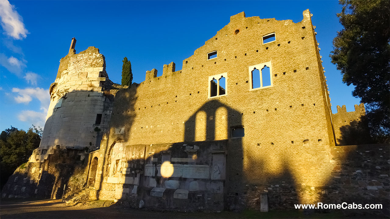Tomb of Cecilia Metella facts about Appian Way Via Appia Rome sightseeing tours