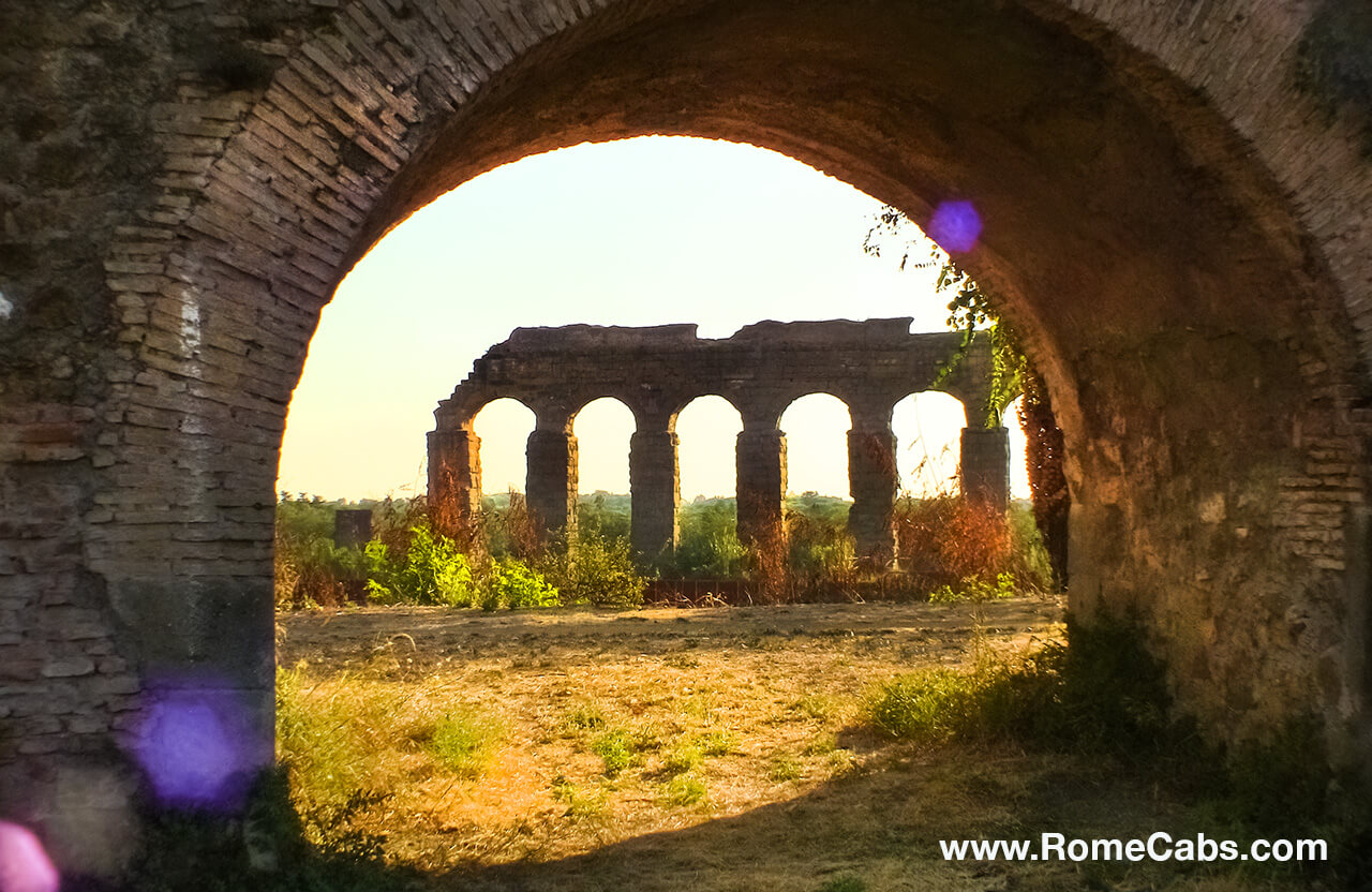 Aqueduct Park in Rome sightseeing tours from Civitavecchia private excursions