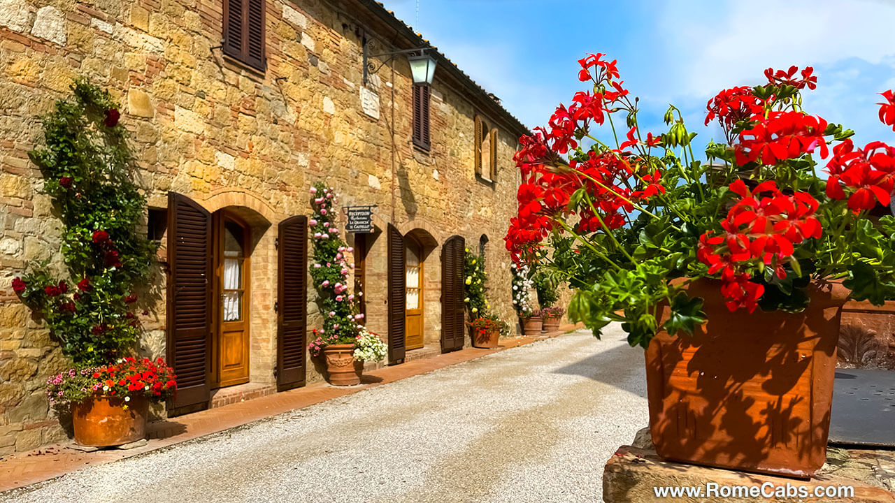 Castello Spedaletto day trips from Rome to Tuscany private tours from Rome Cabs