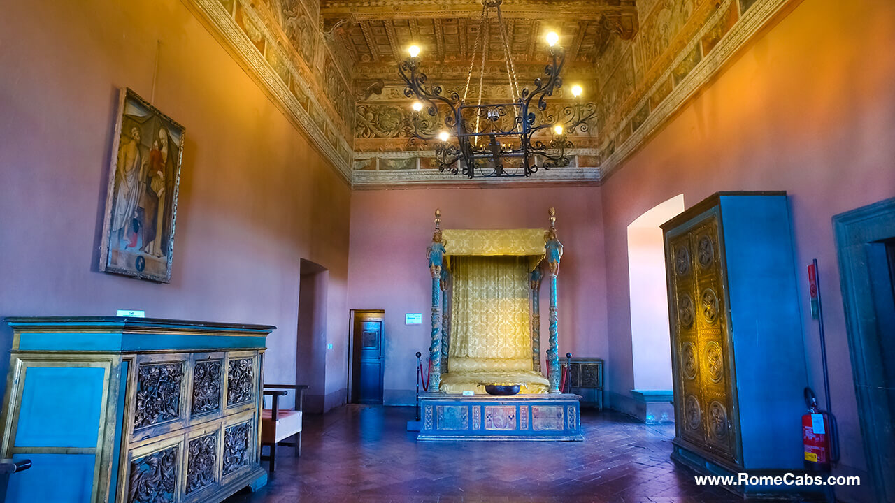 Bracciano Castle Red Room Isabella de Medici Legends