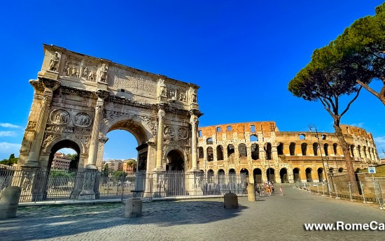 Arch of Constantine Colosseum Rome Post Cruise Tour from Civitavecchia
