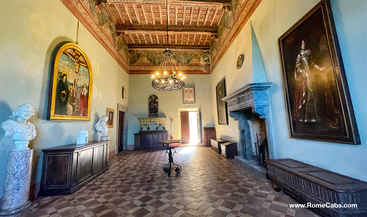 Hall of Paolo Giordano II Bracciano Castle Visitor Guide