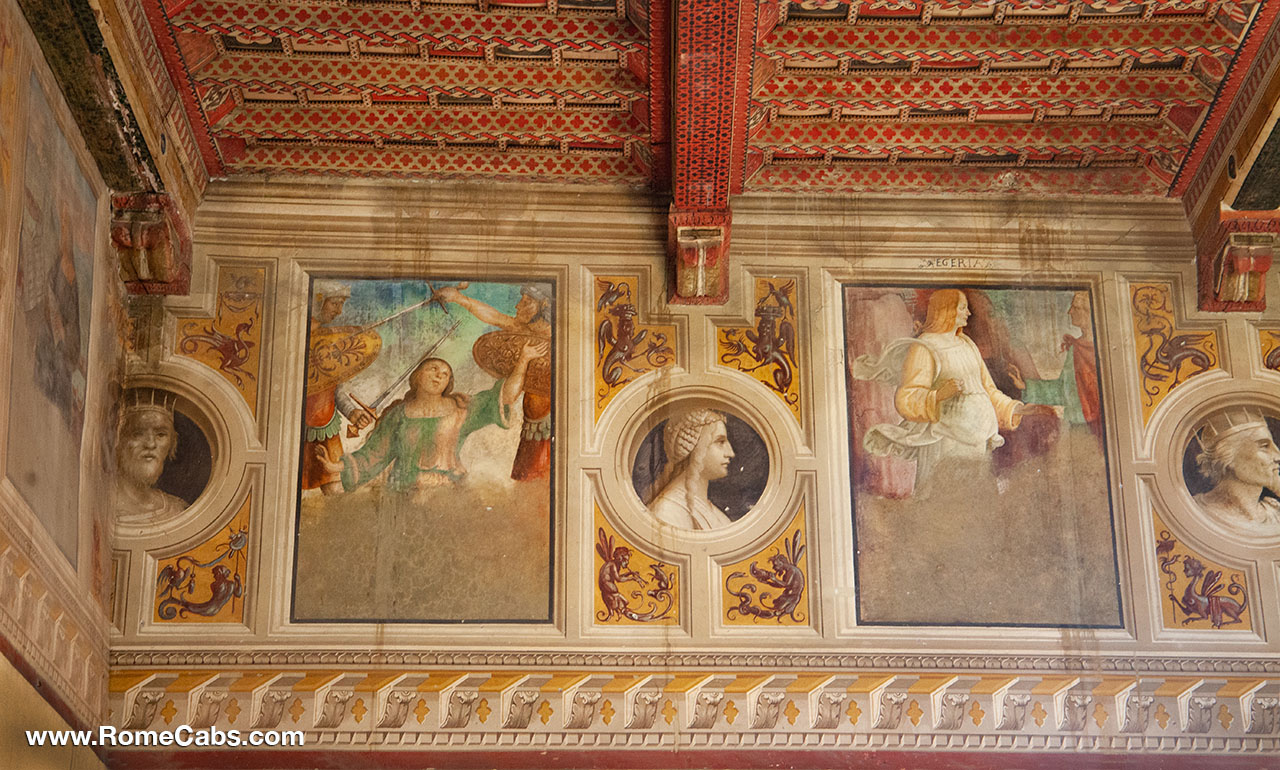 Hall of Felice della Rovere Sala Felice della Rovere Guide of Bracciano Castle tours from Rome Civitavecchia