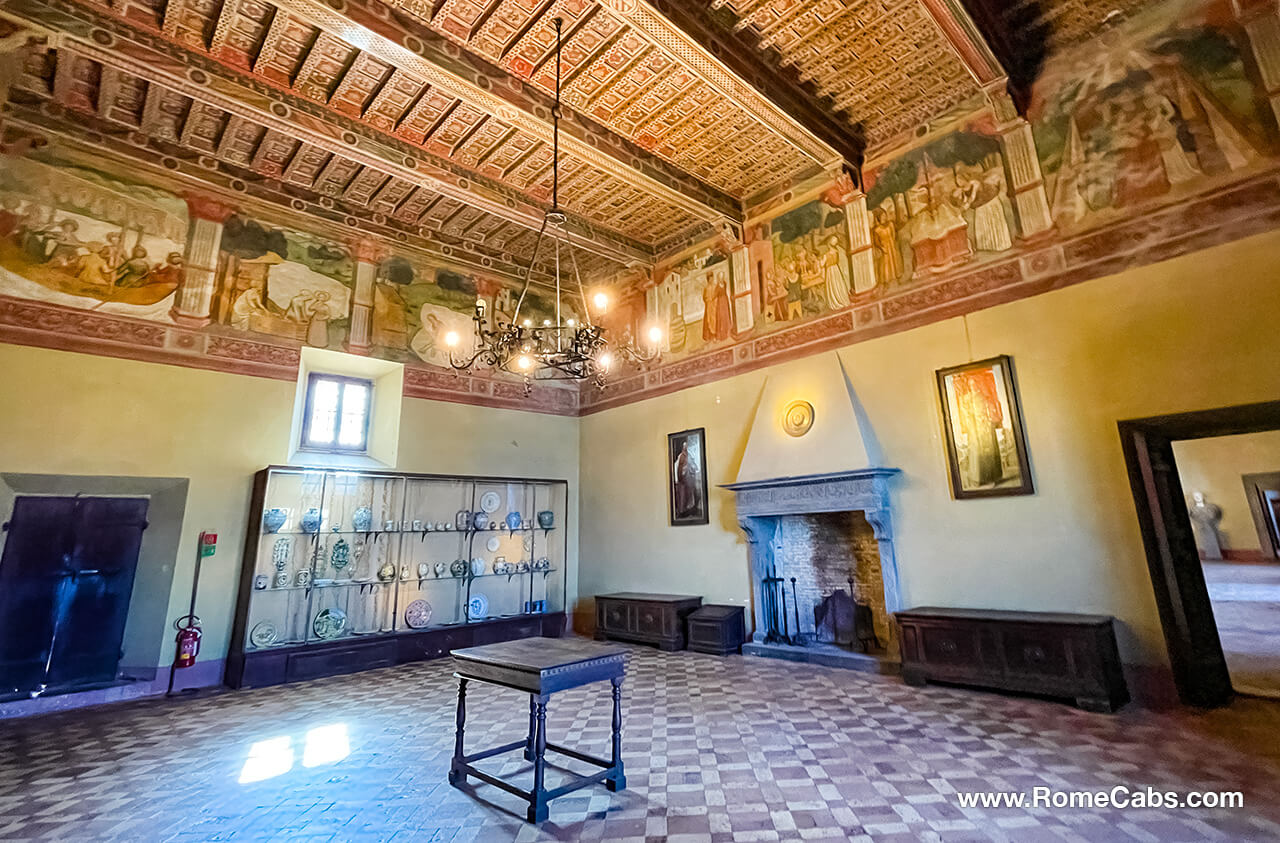 Hall of Women Sala delle Donne Tips for visiting Bracciano Castle from Rome Cabs