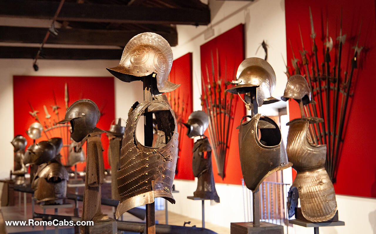 Orsini Condottiere Italian mercenary captains Tour of Bracciano Castle Armor