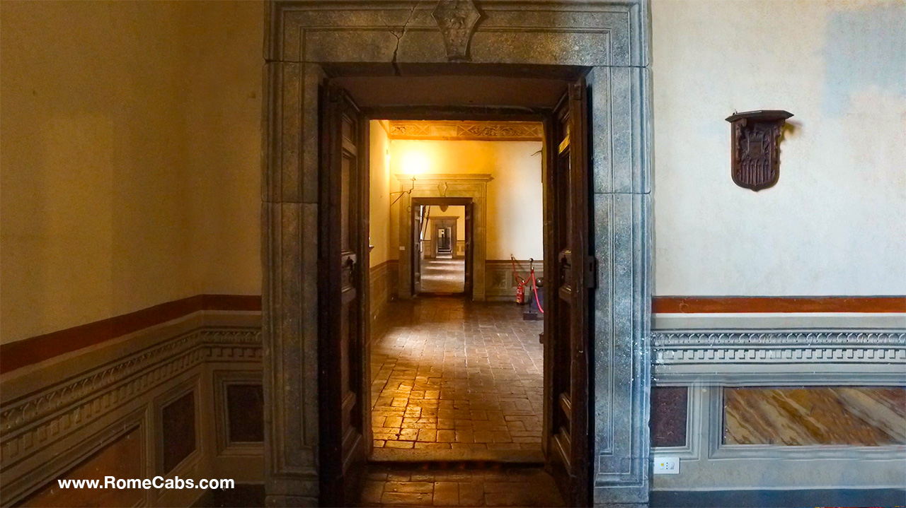 How to visit Bracciano Castle Castello Orsini Odescalchi linear enfilade rooms