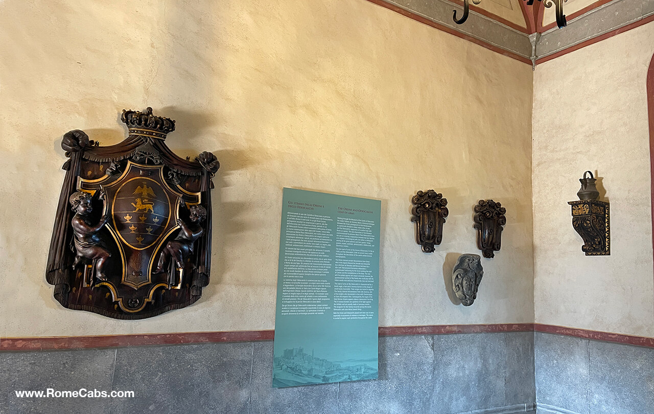  Hall of the Coat of Arms Sala degli Stemmi Bracciano Castle Tours from Rome Cabs