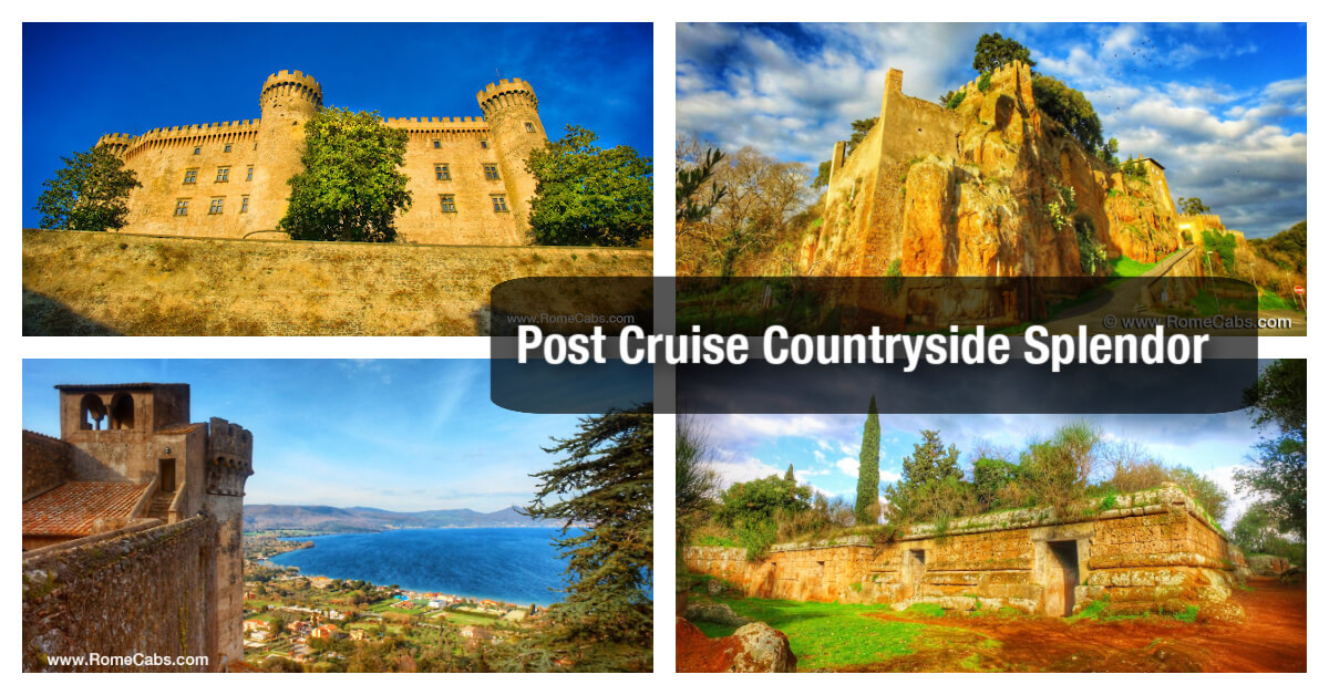 POST-CRUISE COUNTRYSIDE SPLENDOR TOUR from Civitavecchia RomeCabs