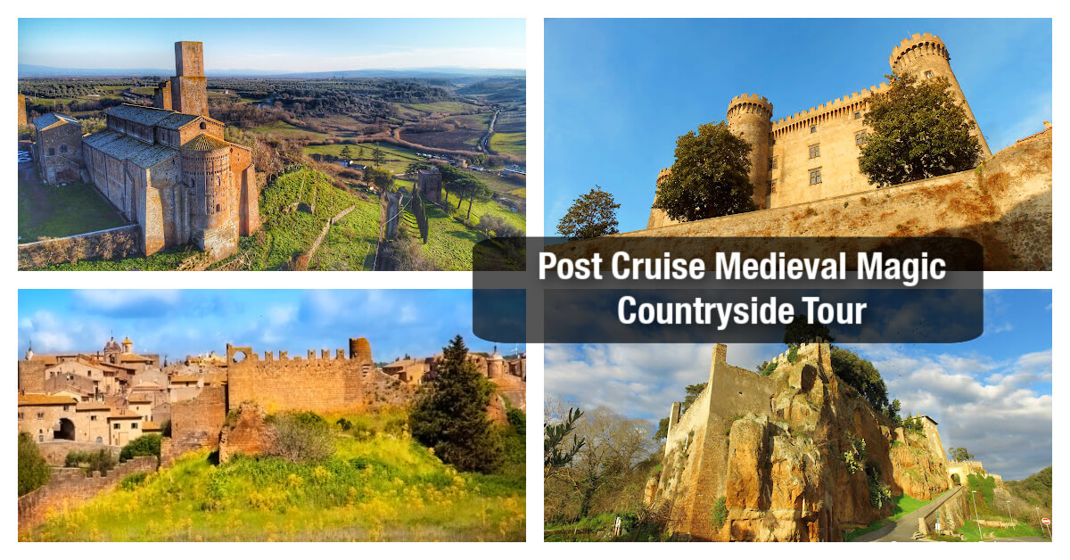 Post Cruise  Medieval Magic Rome Countryside Tour from Civitavecchia