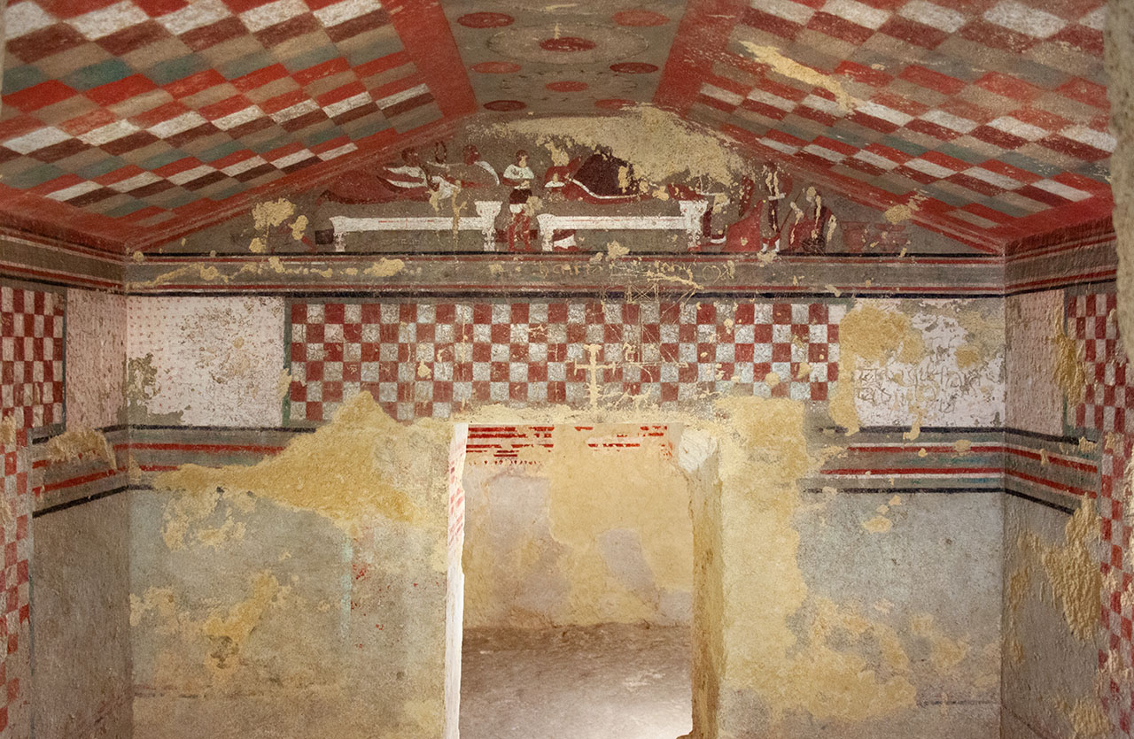 Tomb of Bartoccini Guide to Etruscan painted tombs in Tarquinia tours