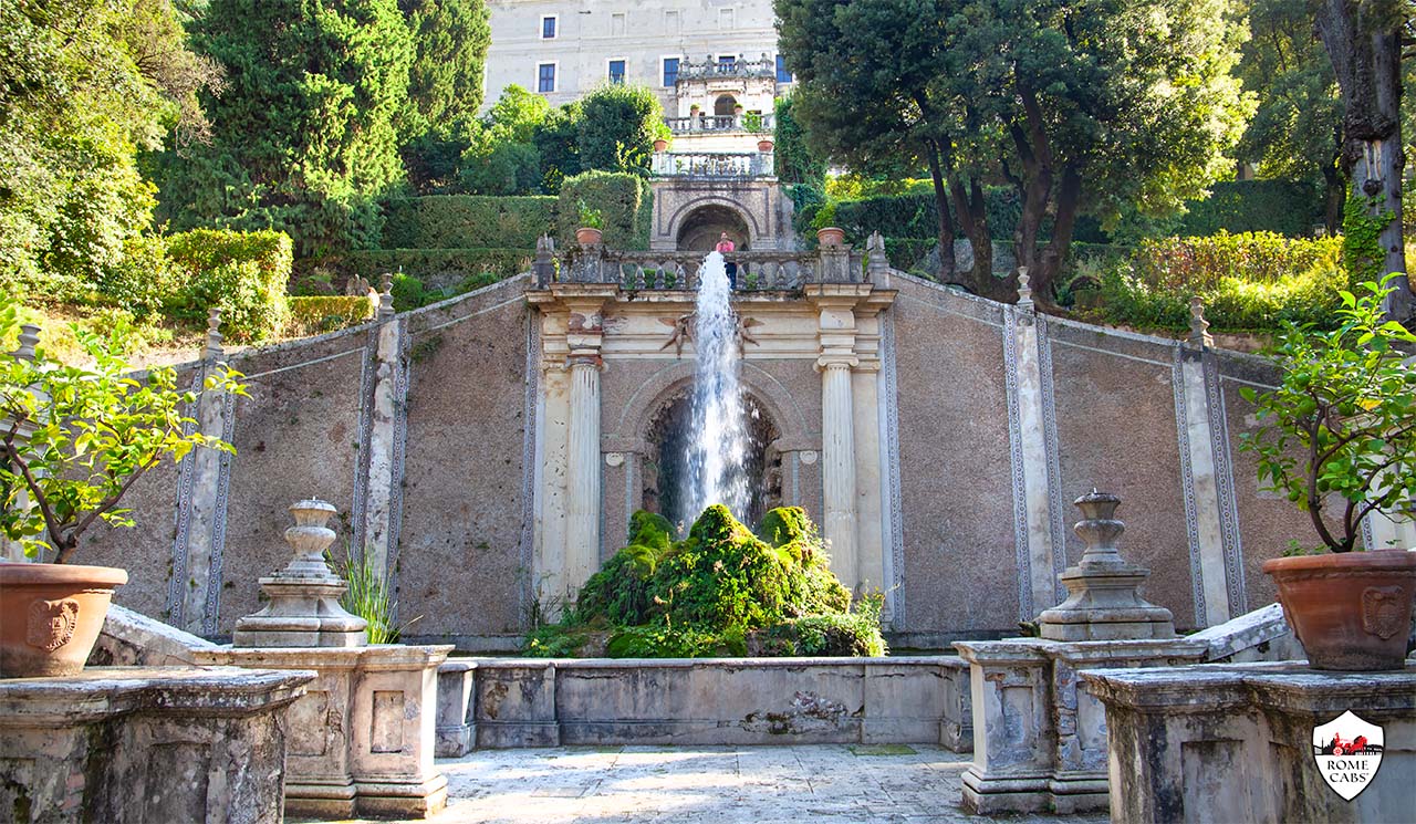 Fountain of the Dragons Villa d'Este Tivoli Tours from RomeCabs