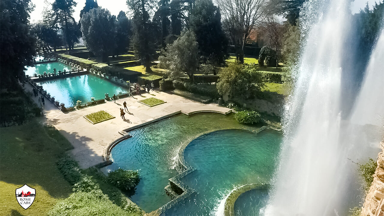 The Fish Ponds Villa d'Este Tivoli day trips from Rome