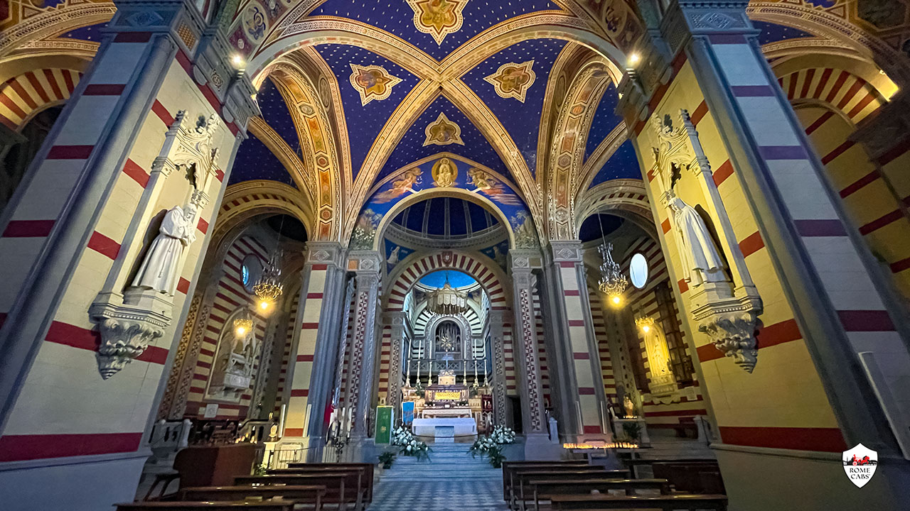 Church of Santa Margherita Cortona from Rome Tuscany tours