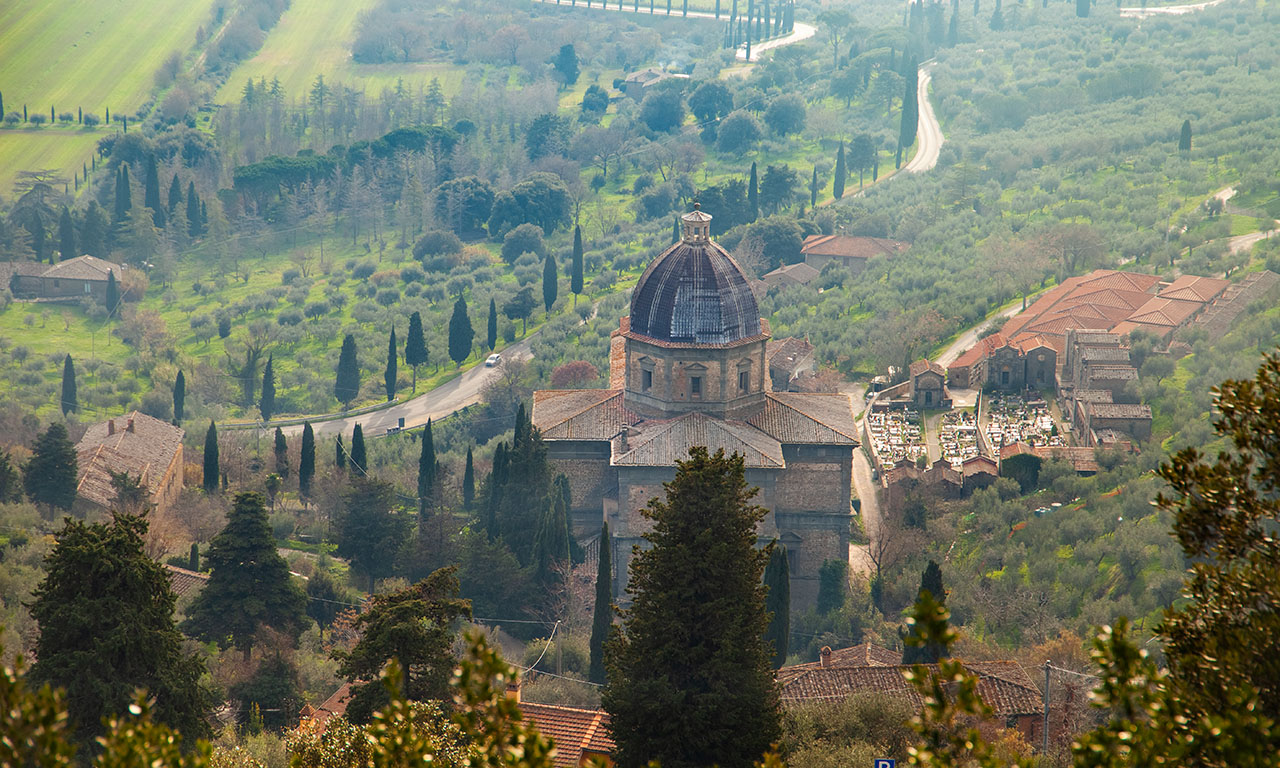Church of Santa Maria delle Grazie al Calcinaio  best things to see and do in Cortona day tour from Rome to Tuscany