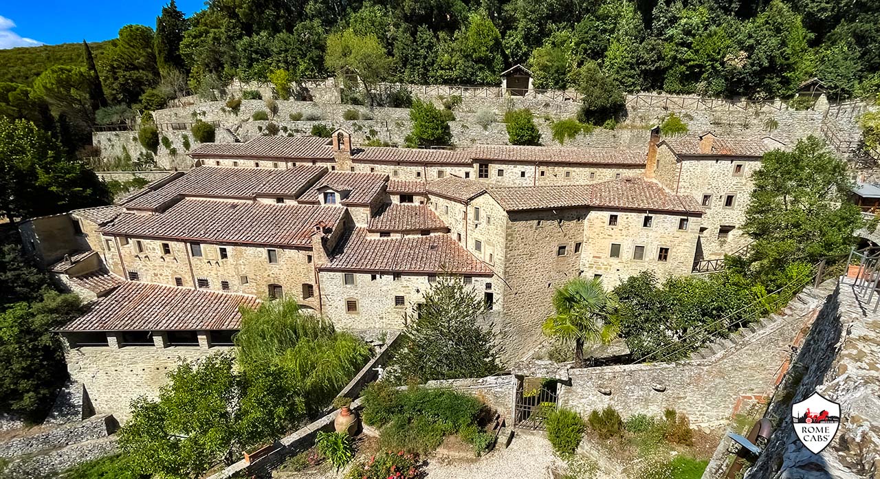 Monastery of Saint Francis Le Celle in Cortona day trips from Rome to Tuscany