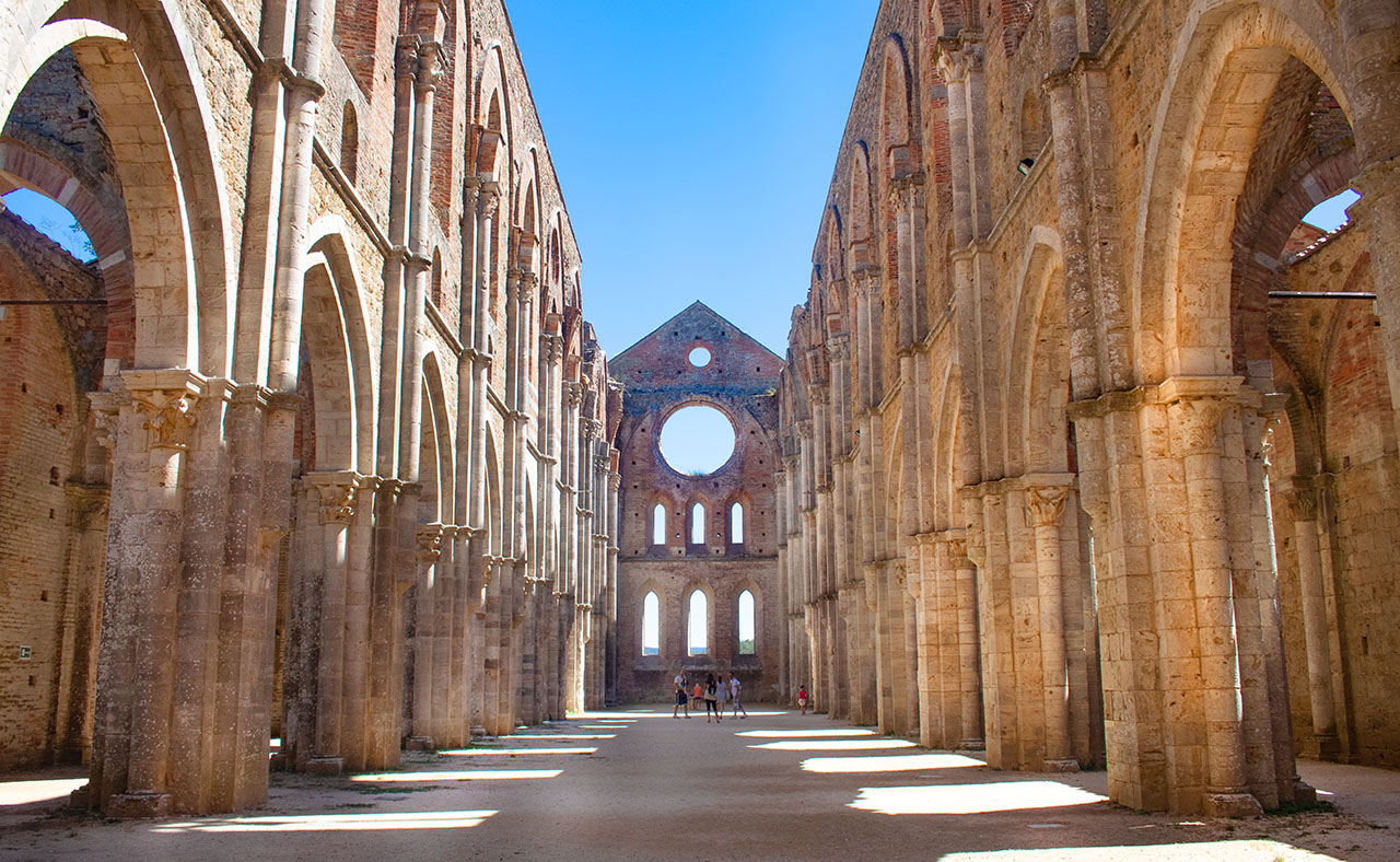 Abbey of San Galgano The Legendary Sword in the Stone Hidden Tuscany day trips from Rome in limo tours