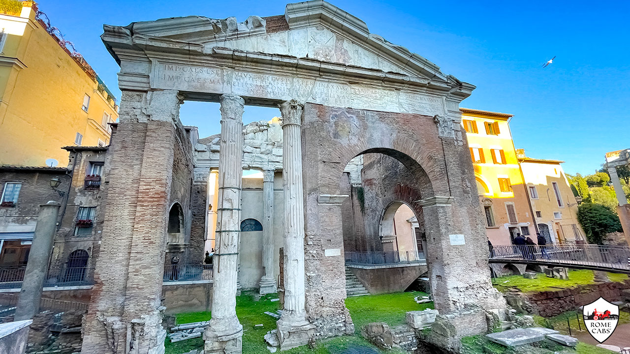 Portico di Ottavia Best hidden gems in Rome Cabs RomeCabs luxury tours by car