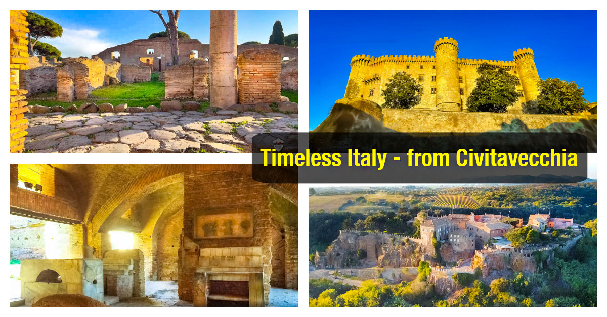 Timeless Italy Tour to Ostia Antica, Ceri, Bracciano from Civitavecchia RomeCabs